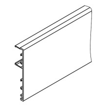 Hawa Junior 100 Z Profilo di copertura 6000 mm, anodizzato argento