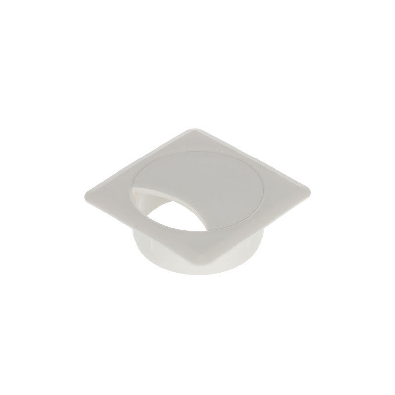 Riex EK64 Uscita cavo design quadrato, plastica ø60 mm, H22, bianco