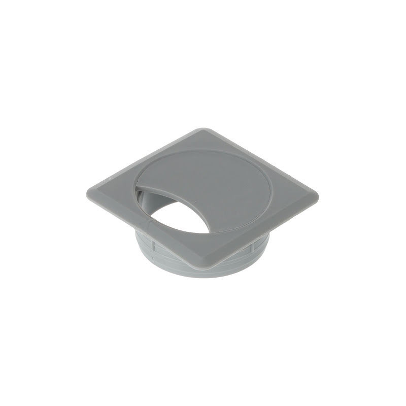 Riex EK64 Uscita cavo design quadrato, plastica ø60 mm, H22, grigio chiaro