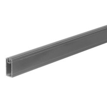 Riex VX34 Barra per guardaroba, quadrata, 30x15 mm, 1000 mm, grigio scuro