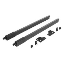 RiexTrack Set di 2 ringhiere quadrate, 400 mm, grigio scuro