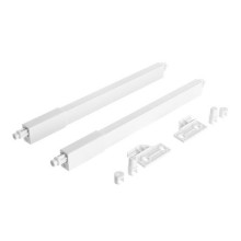 RiexTrack Set di 2 ringhiere quadrate, 300 mm, bianco