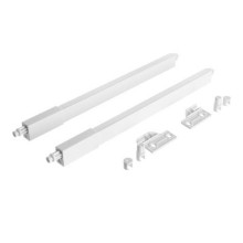 RiexTrack Set di 2 ringhiere quadrate, 350 mm, bianco