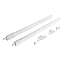 RiexTrack Set di 2 ringhiere quadrate, 450 mm, bianco