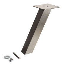 Riex GI22 Consolle bar, quadrata, inclinata, 38x38 mm, 200 mm, acciaio inox