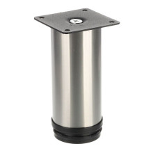 Riex GS28 Gamba per mobili D50, H120, simil acciaio inox