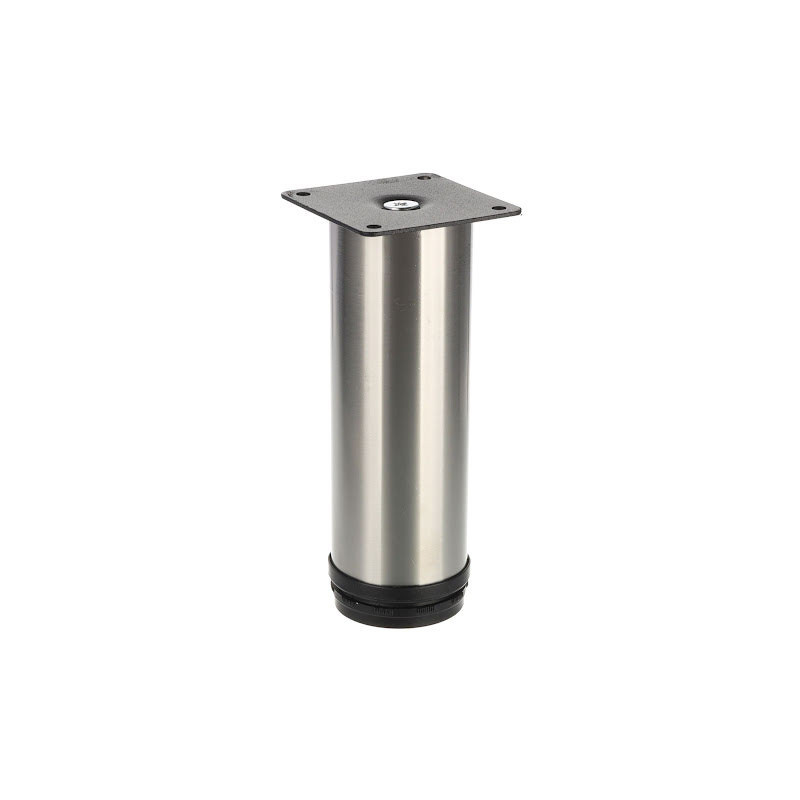 Riex GS28 Gamba per mobili D50, H150, simil acciaio inox